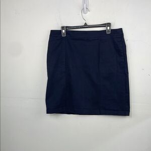 Boden pencil skirt navy blue size 12 cotton blend